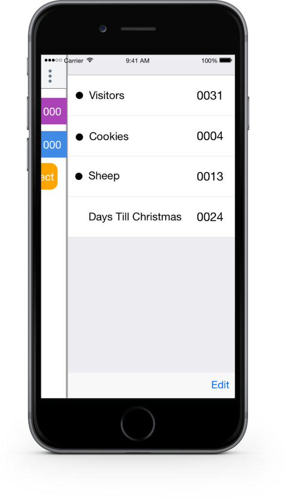 Tally Swipe will keep all of the counters/tallys you need stored away for later us and reference.