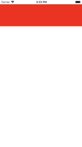 UIViewController with a UIView constrained to the top.